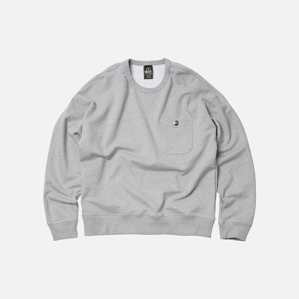 Concho pocket sweatshirt _ gray
