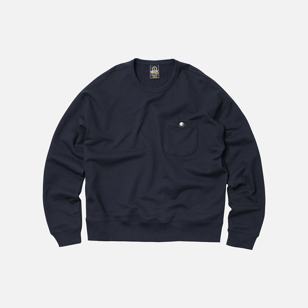 Concho pocket sweatshirt _ navy