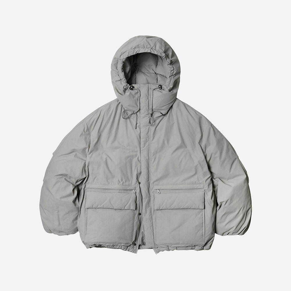 Hooded puffer down parka 002 _ gray