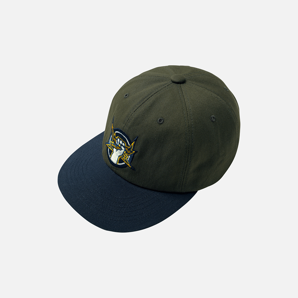 Electricity M-badge ball cap _ olive
