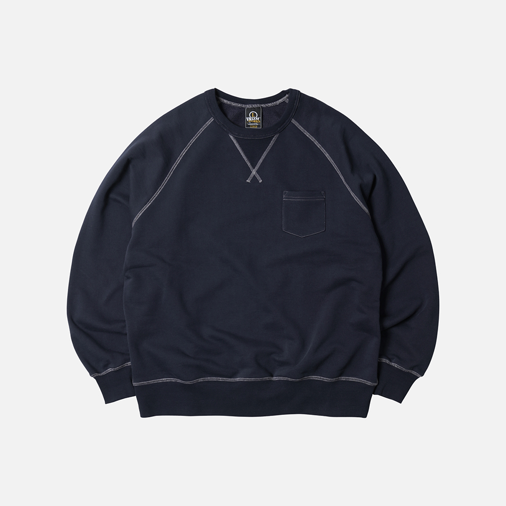 Heavyweight pocket sweatshirt _ navy