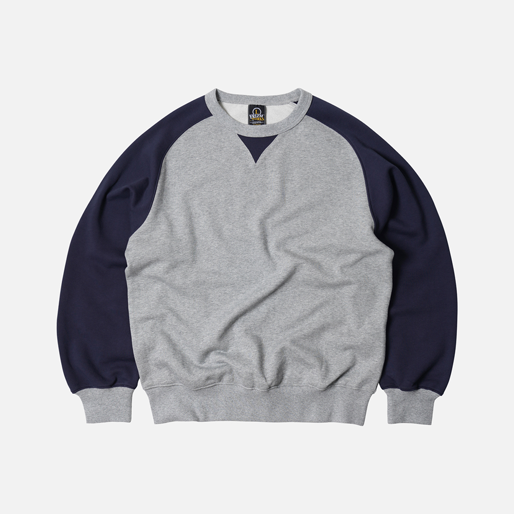 Rounded raglan sweatshirt _ navy