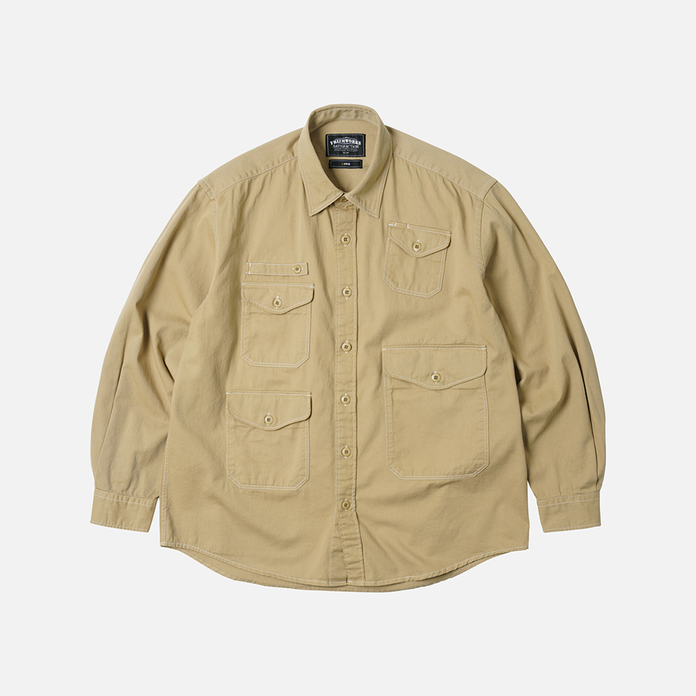 Twill utility pocket shirt jacket _ beige[3월 5일 예약 발송]