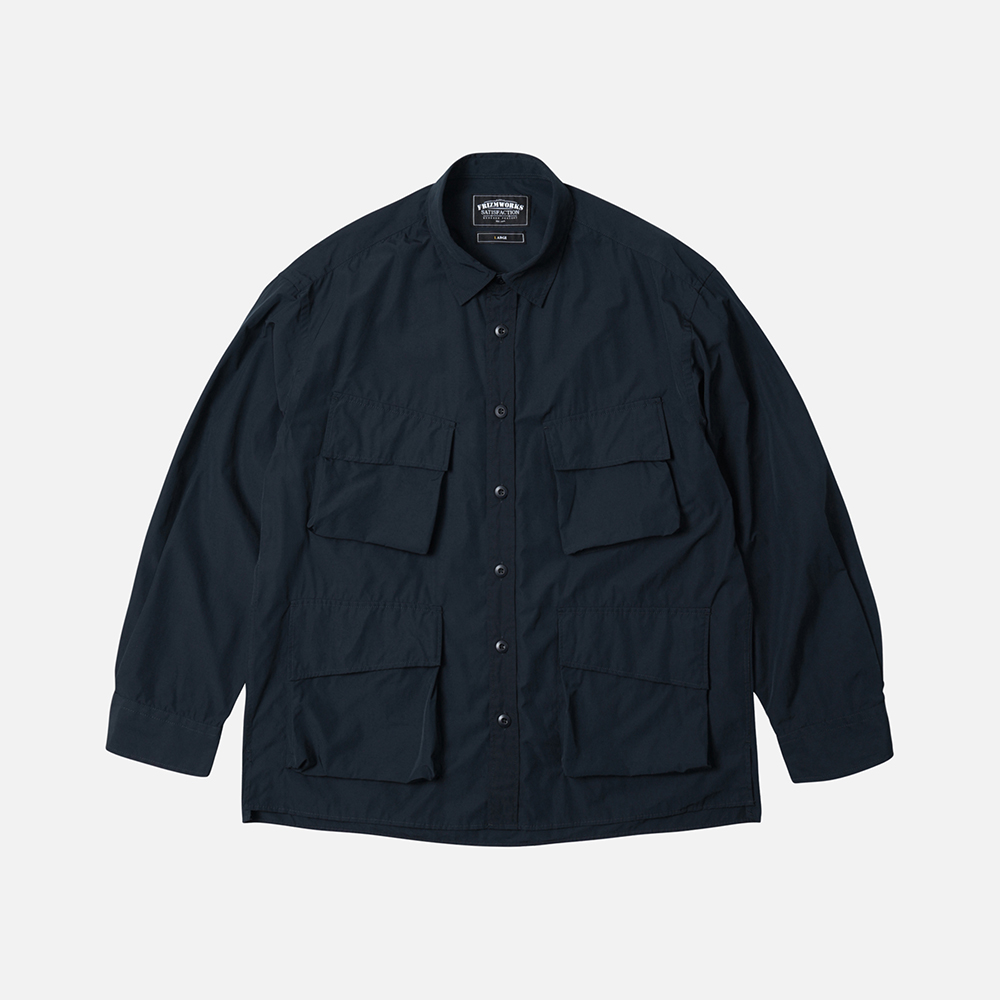 CP Fatigue shirt jacket _ navy
