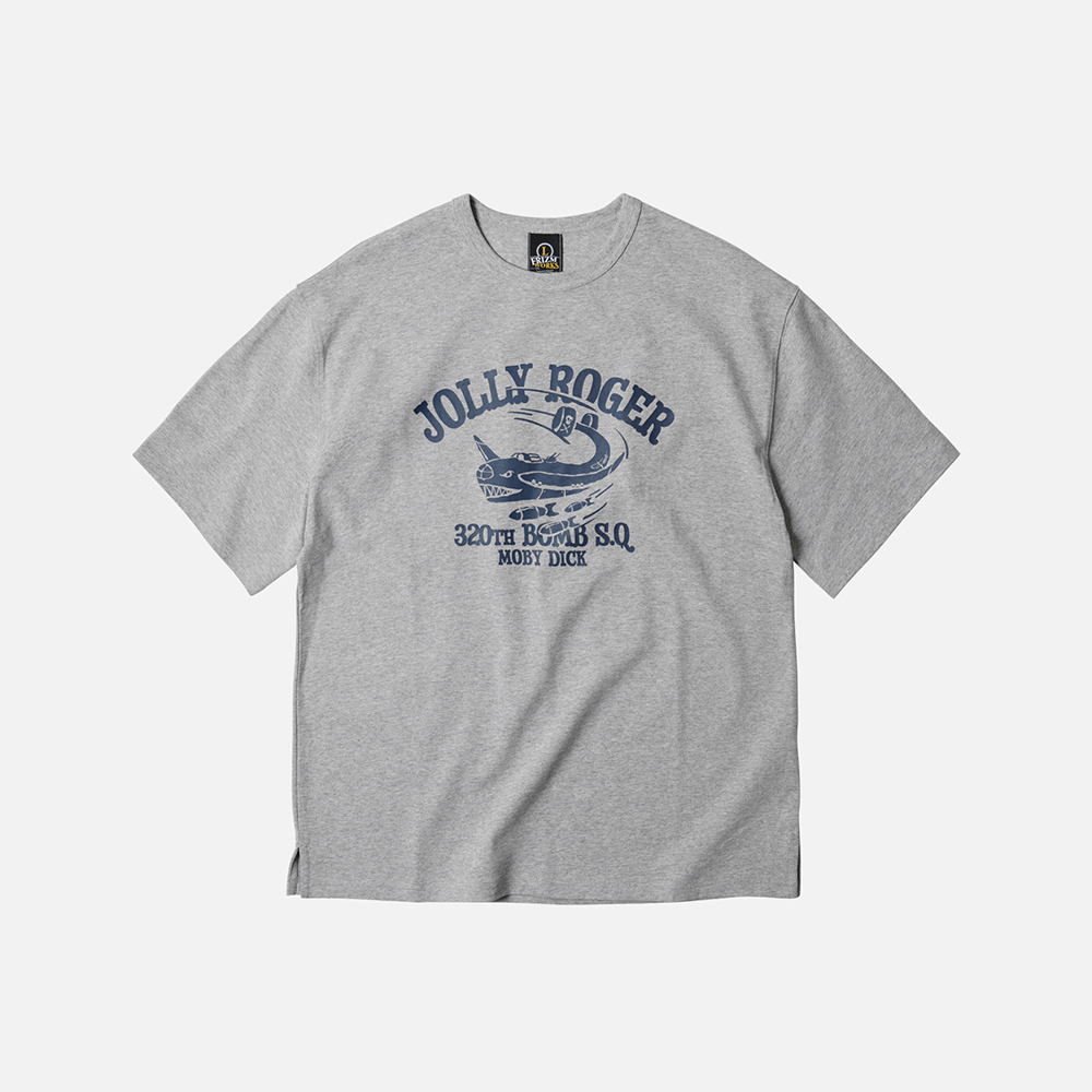 Jolly roger moby dick tee _ gray