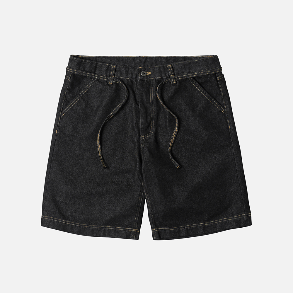 String denim shorts _ black