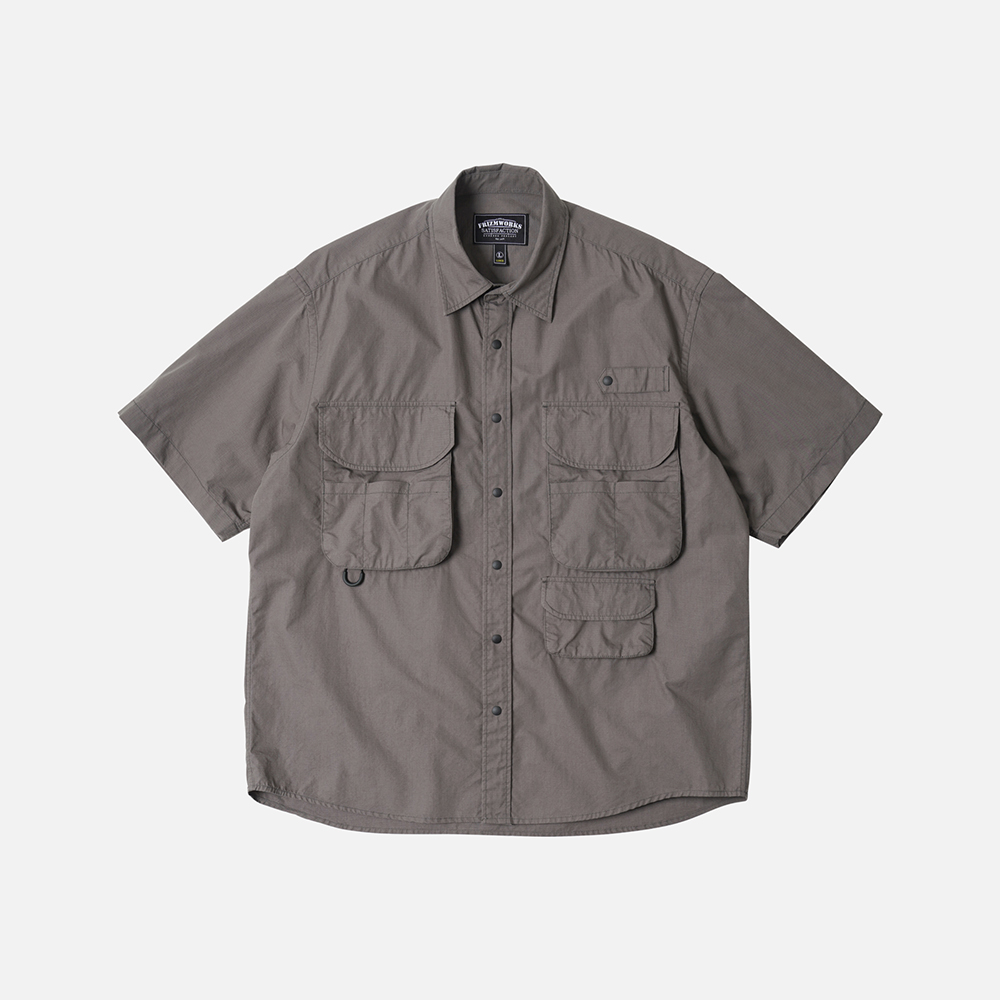 Cn ripstop fishing half shirt _ gray[6월 10일 예약 발송]