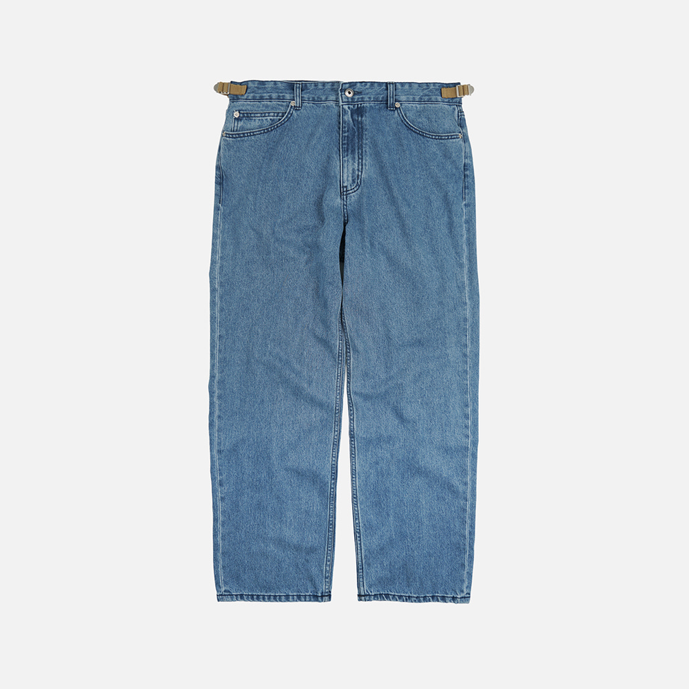 Field adjuster denim pants _ light blue