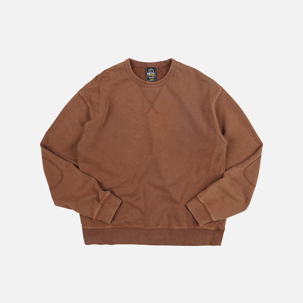 Cover stitch vintage sweatshirt _ brown
