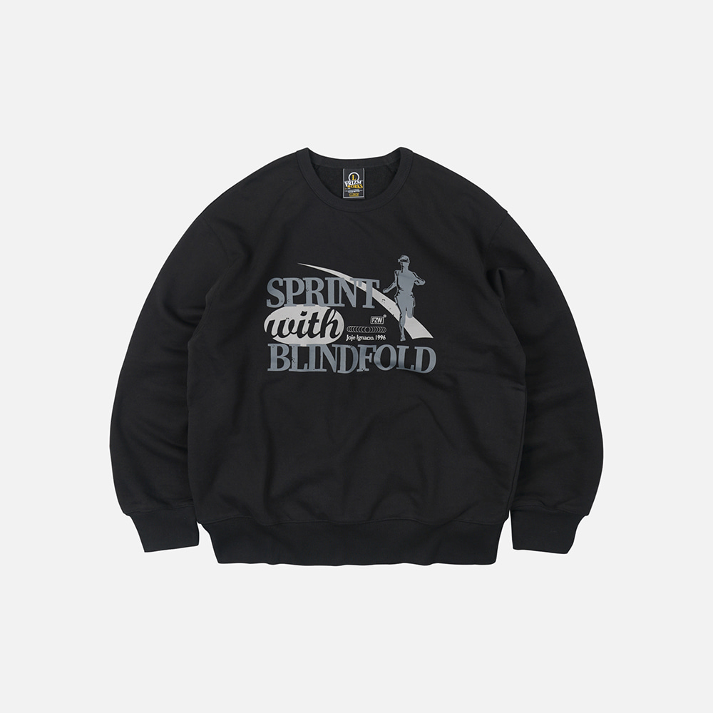 Sprint with blindfold sweatshirt _ black