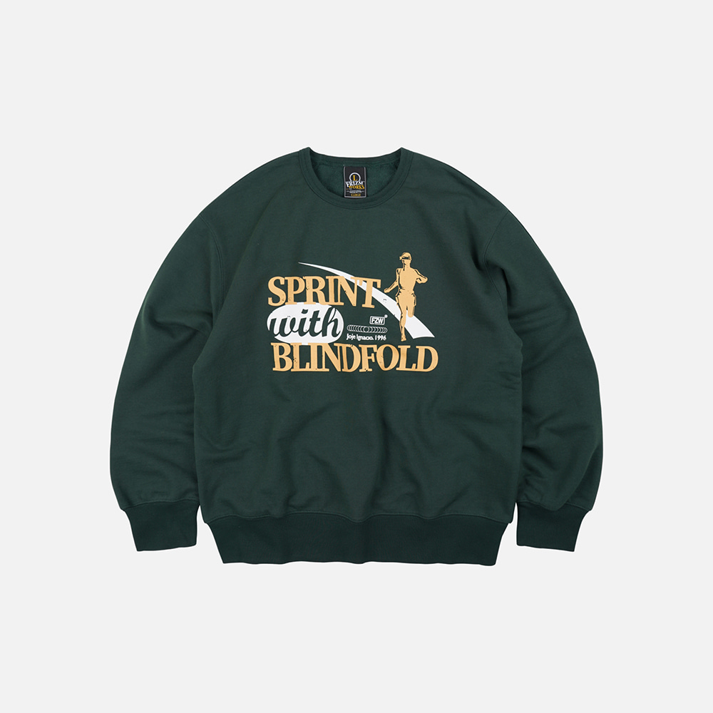 Sprint with blindfold sweatshirt _ green