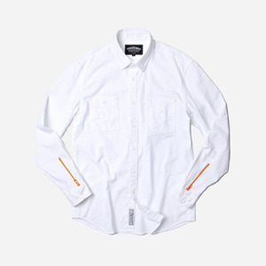 zipper sleeve shirt _ white