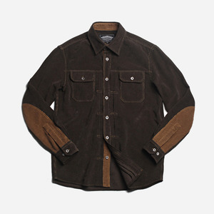 Corduroy trucker shirt _ k.brown