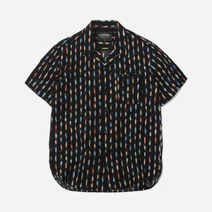 Hawaiian Seersucker shirt _ lure black