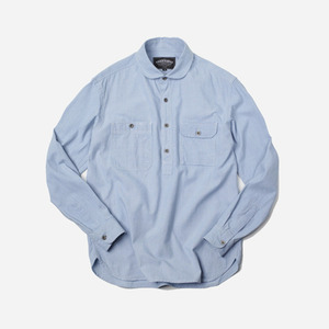 Denim pullover shirt _ light blue