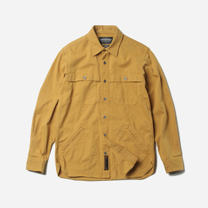 Twill hunting shirt jacket _ mustard