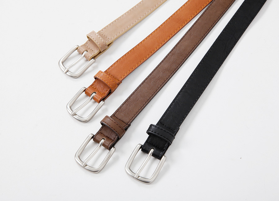 Simple buckle belt_Y (size : one)