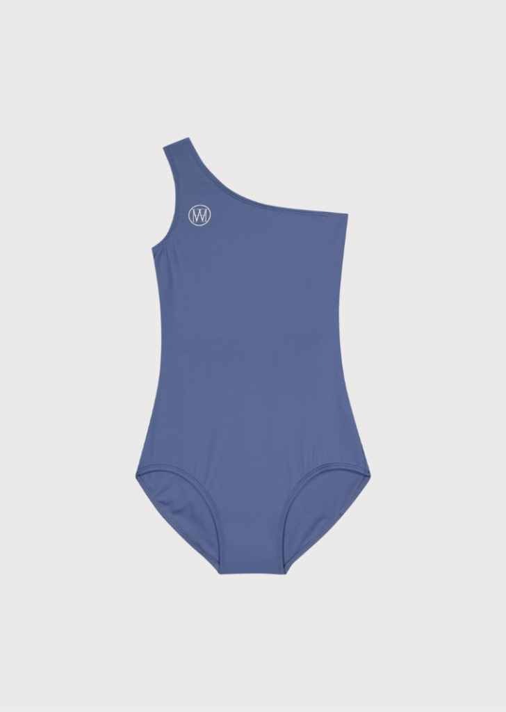 One Shoulder Swimsuit D/Blue