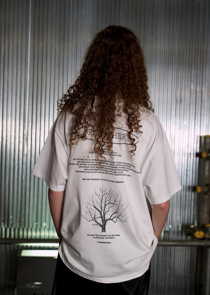 Tree Logo Boxy T-Shirt Ivory