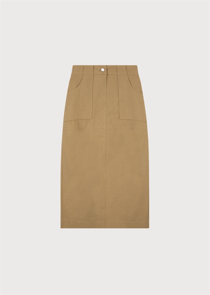 [SEASON OFF 30%]  Wide Pocket Skirt Beige