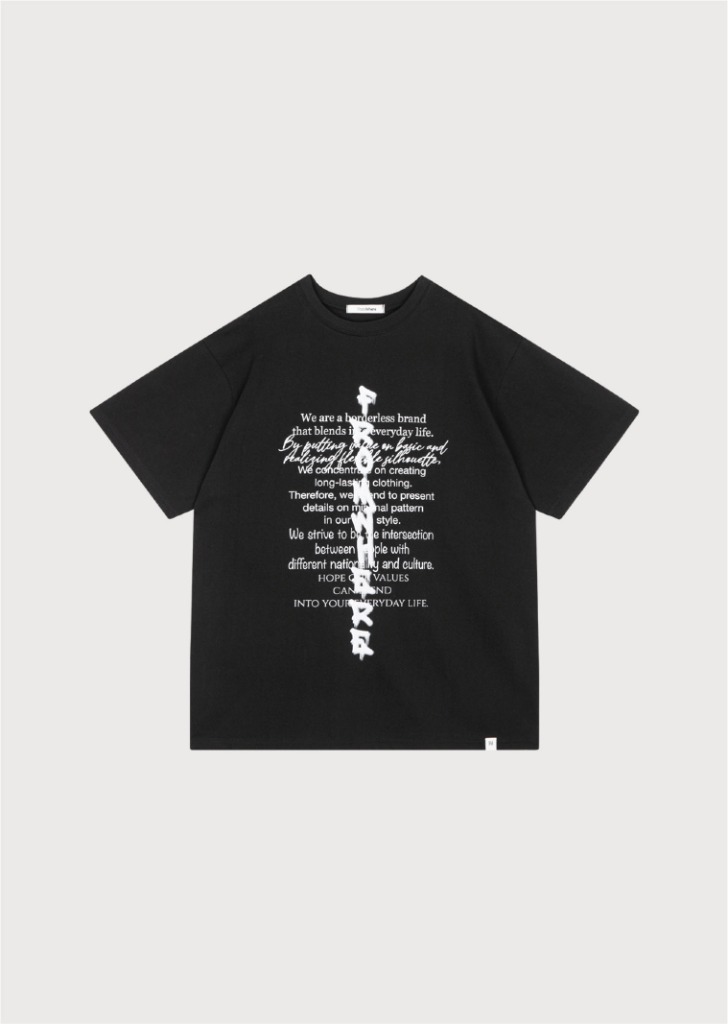 [SEASON OFF 30%] Heritage Boxy T-Shirt Black