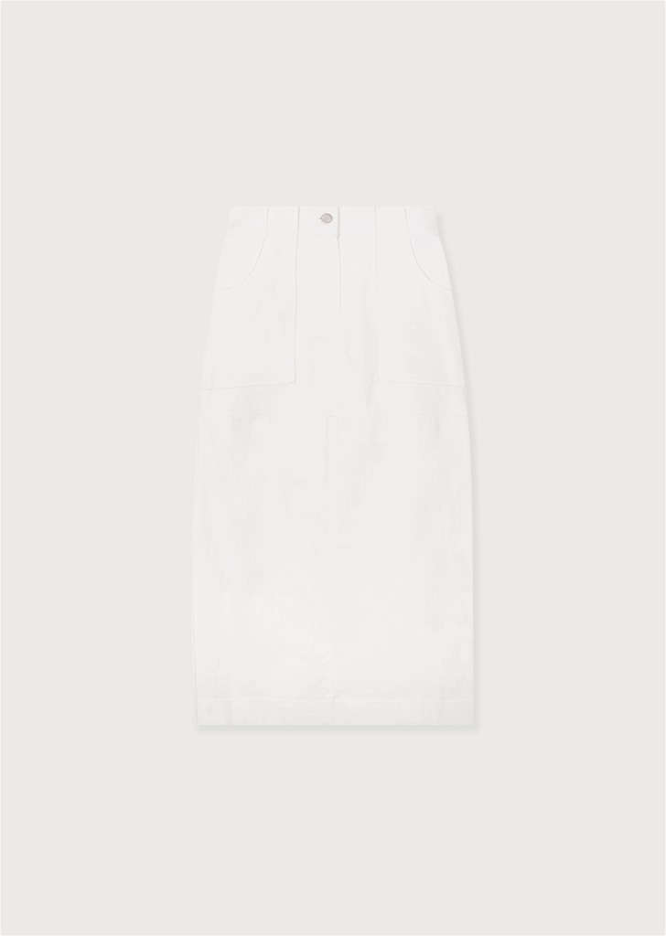 [SEASON OFF 30%]  Wide Pocket Skirt Ivory