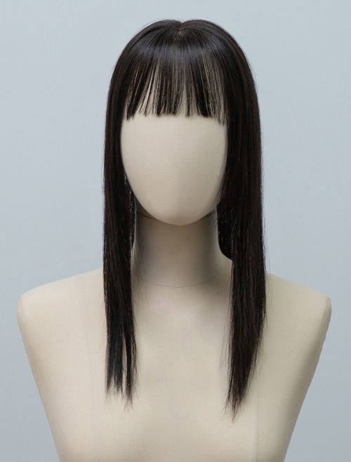 Hair Toppers Wig Soft Bang Straight (Human Hair)