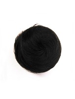 Human Hair Upstyle Wig Basic small (Hair Bun Extensions with Mini Claw Clip)