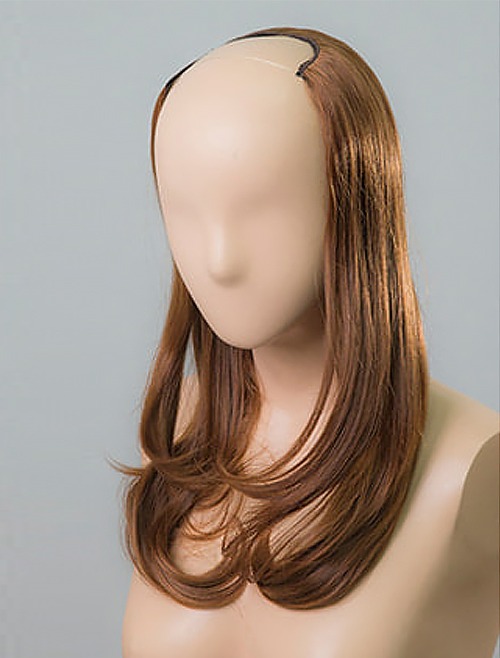 Open Half Wig  Hershey Cut C-curl Perm
