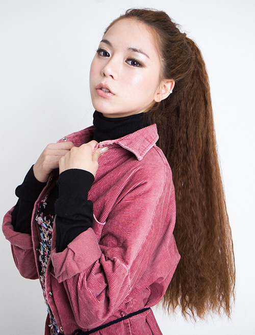 Rolling Ponytail Wig Direct Perm 65cm