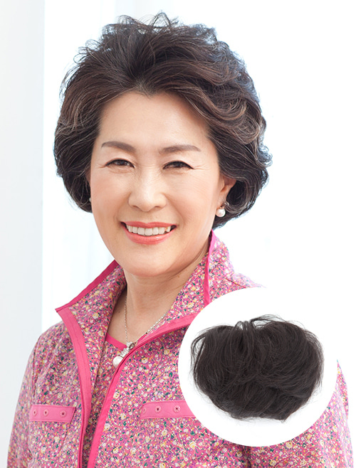 Hair Toppers Wig Natural Bouncy Filler Medium (Human Hair)