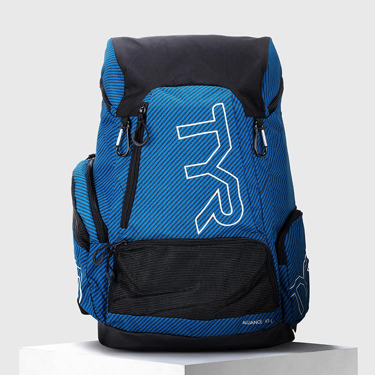 티어 얼라이언스 팀 카본 프린트 스윔 백팩 45L 블루 [LATBPTMC 420 (BLUE) 가방]