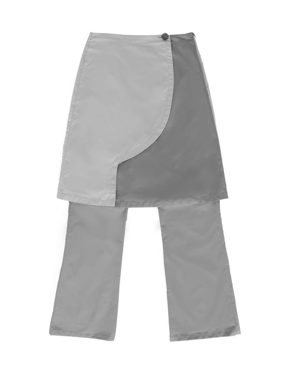 ARCHIVE Wrap Skirt Pants (khaki gray)