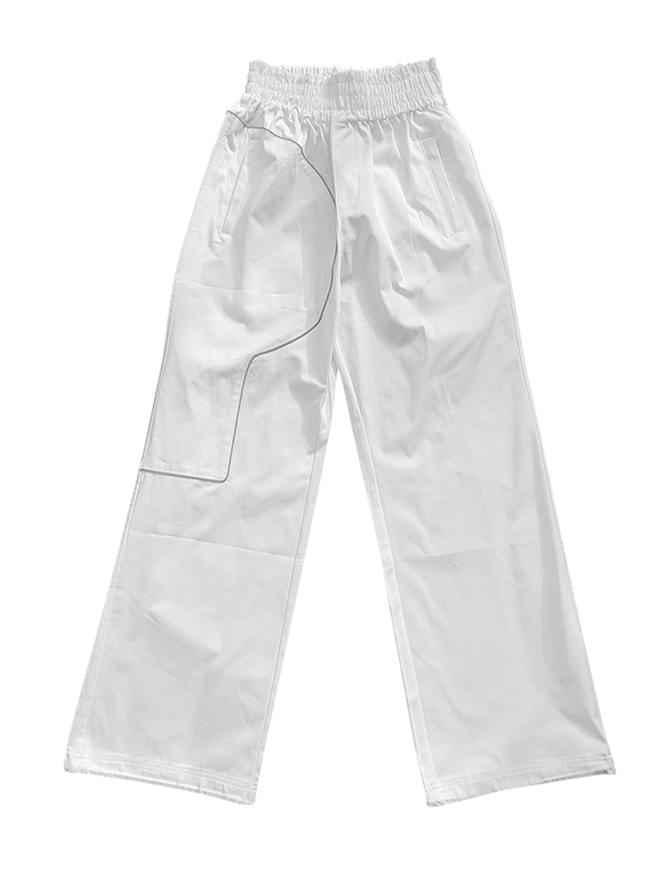 GODASHIN ARCHIVE-Lightning pants (white)