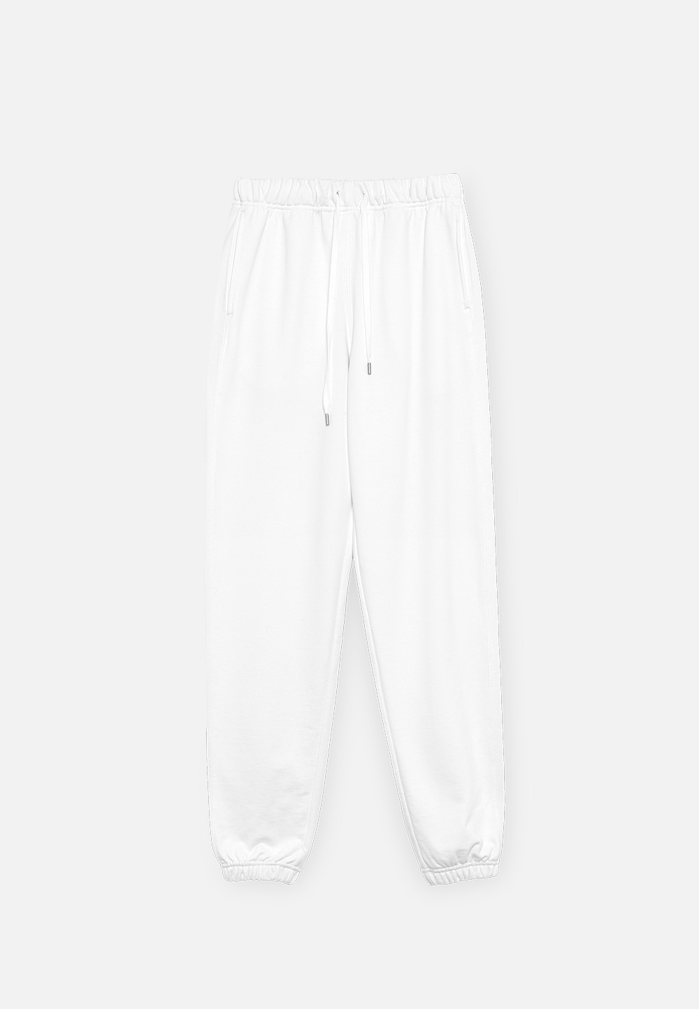 FRENCH TERRY SWEAT PANTS  WHITE (2 SIZE)