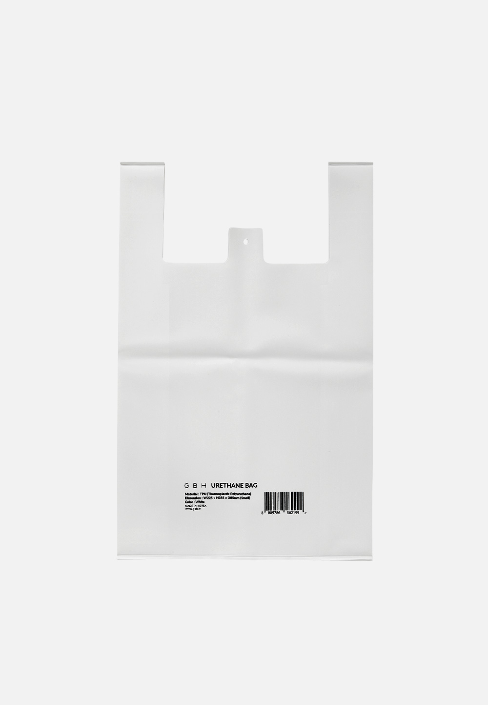URETHANE BAG WHITE (2 SIZE)
