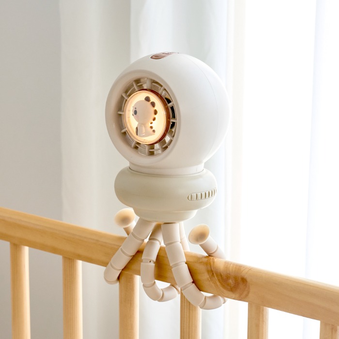 [프롬비] 베베쿨 문어발 자동회전 유모차선풍기 FG260