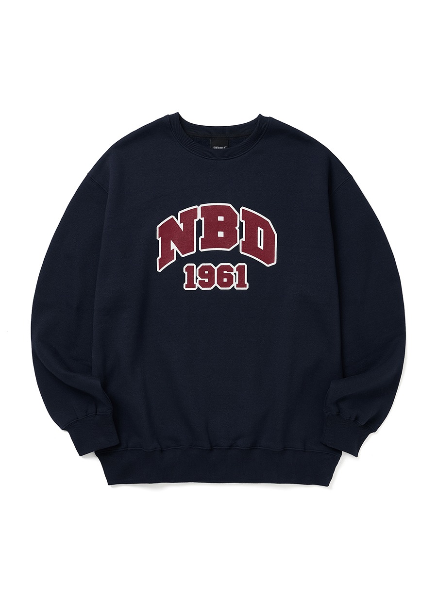 NBD Classic Logo Sweat Navy 네이키드블러드17 NKDB17