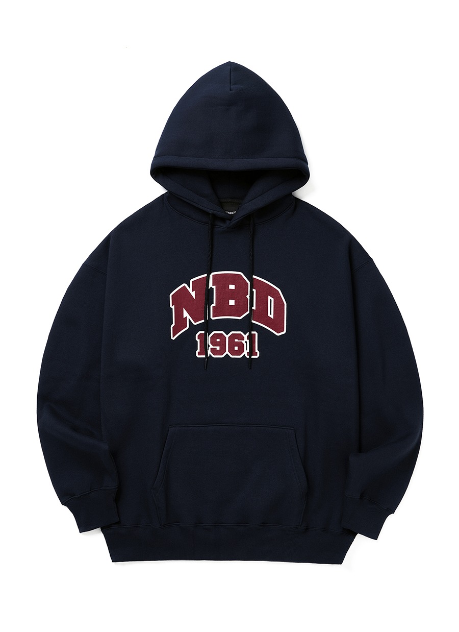 NBD Classic Logo Hoodie Navy 네이키드블러드17 NKDB17