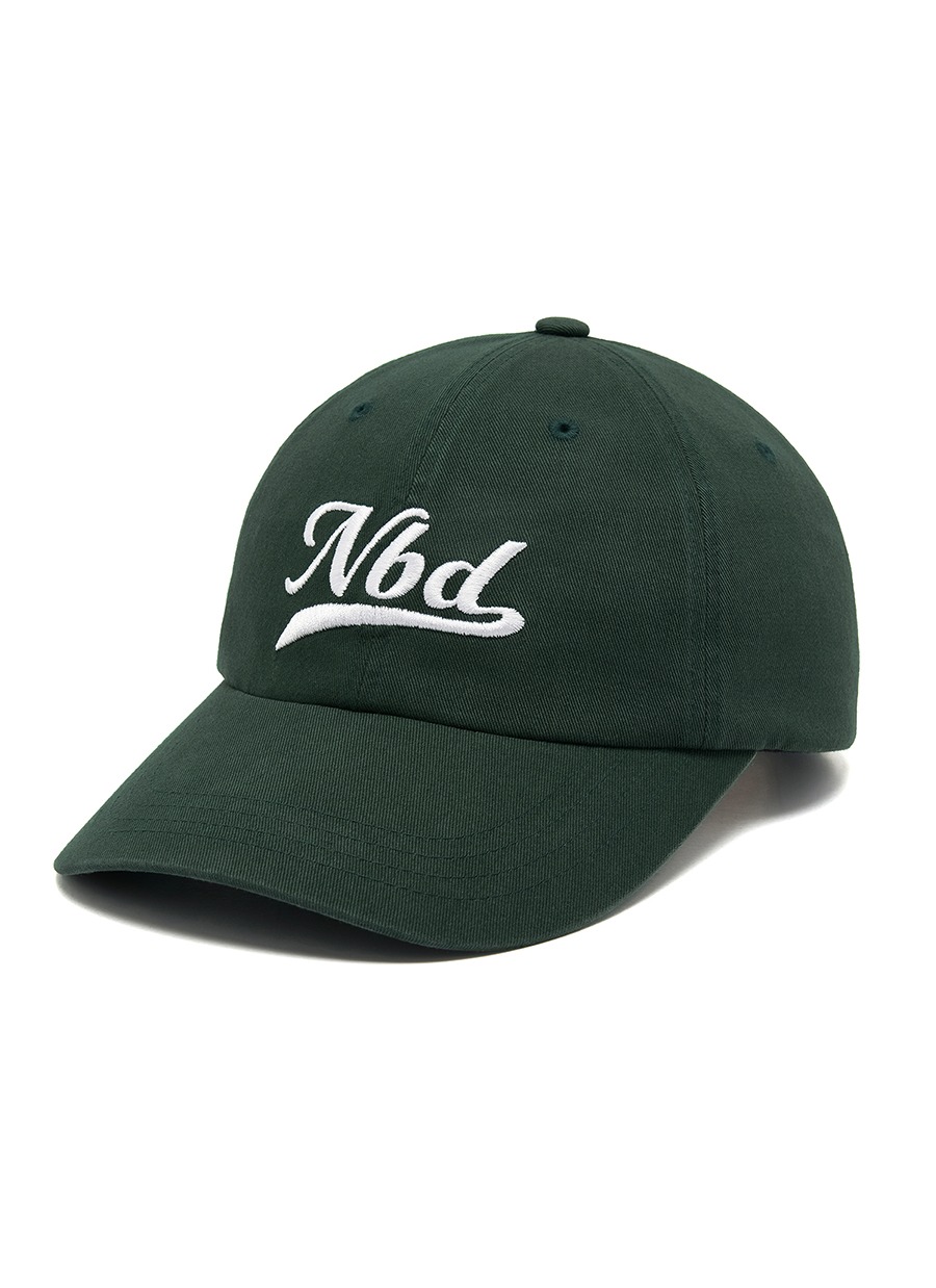 NBD Lettering Logo Ball Cap Green 네이키드블러드17 NKDB17