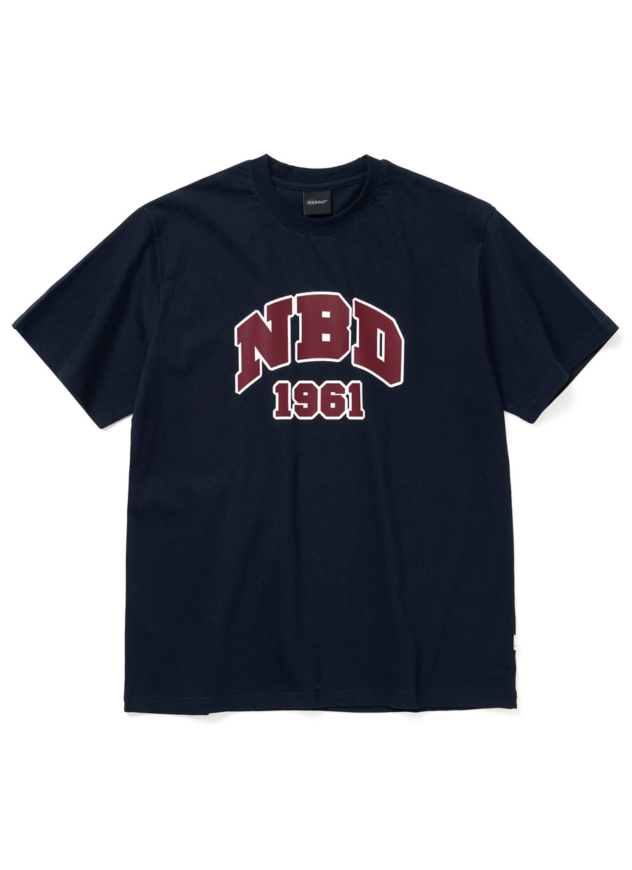 NBD Classic Logo T-shirts Navy Red 네이키드블러드17 NKDB17