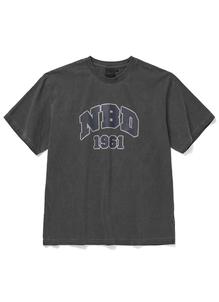 NBD Classic Logo T-shirts Pigment Charcoal 네이키드블러드17 NKDB17