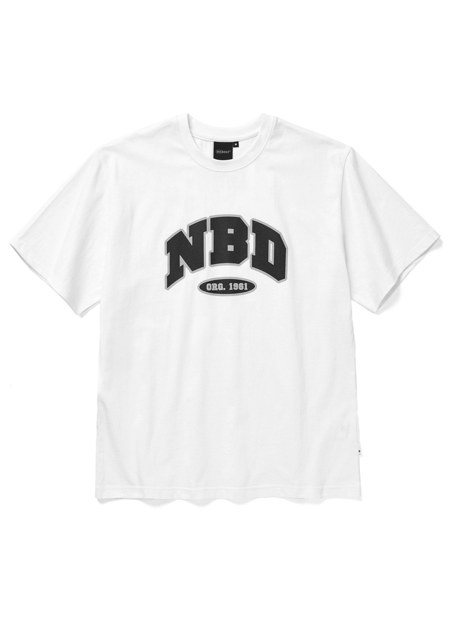 NBD Classic Logo T-shirts ORG White 네이키드블러드17 NKDB17