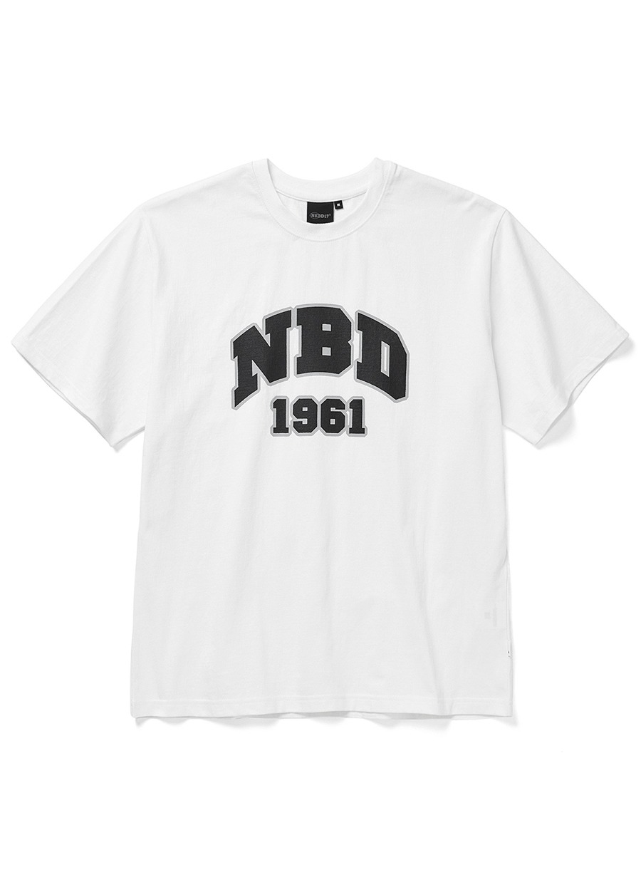 NBD Classic Logo T-shirts White Black 네이키드블러드17 NKDB17
