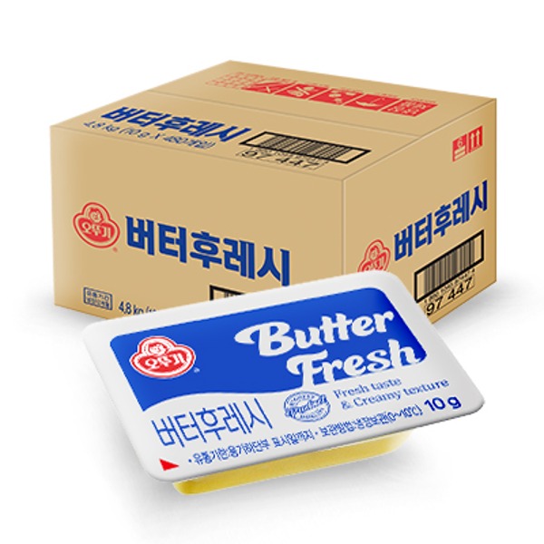 [오뚜기] 버터후레시 10g 480개입 / 일회용 소포장 디스펜팩 - 지브로마트