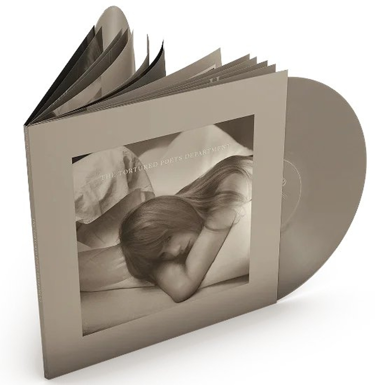 Taylor Swift  / The Tortured Poets Department  (Parchment Beige Vinyl, 2LP, Bonus Track &quot;The Bolter&quot; 수록, 24페이지 책자가 담긴 Book-bound 쟈켓)