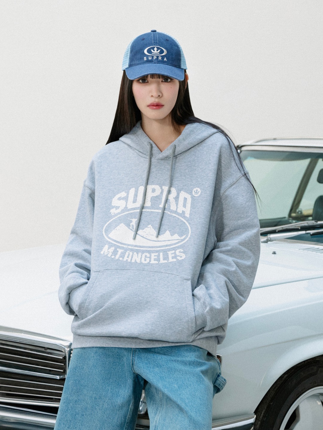 【SUPRA】 Garment Dying Crown Spray Hoodie /追跡付 HOODIE/ZIPUP - F&F Co.