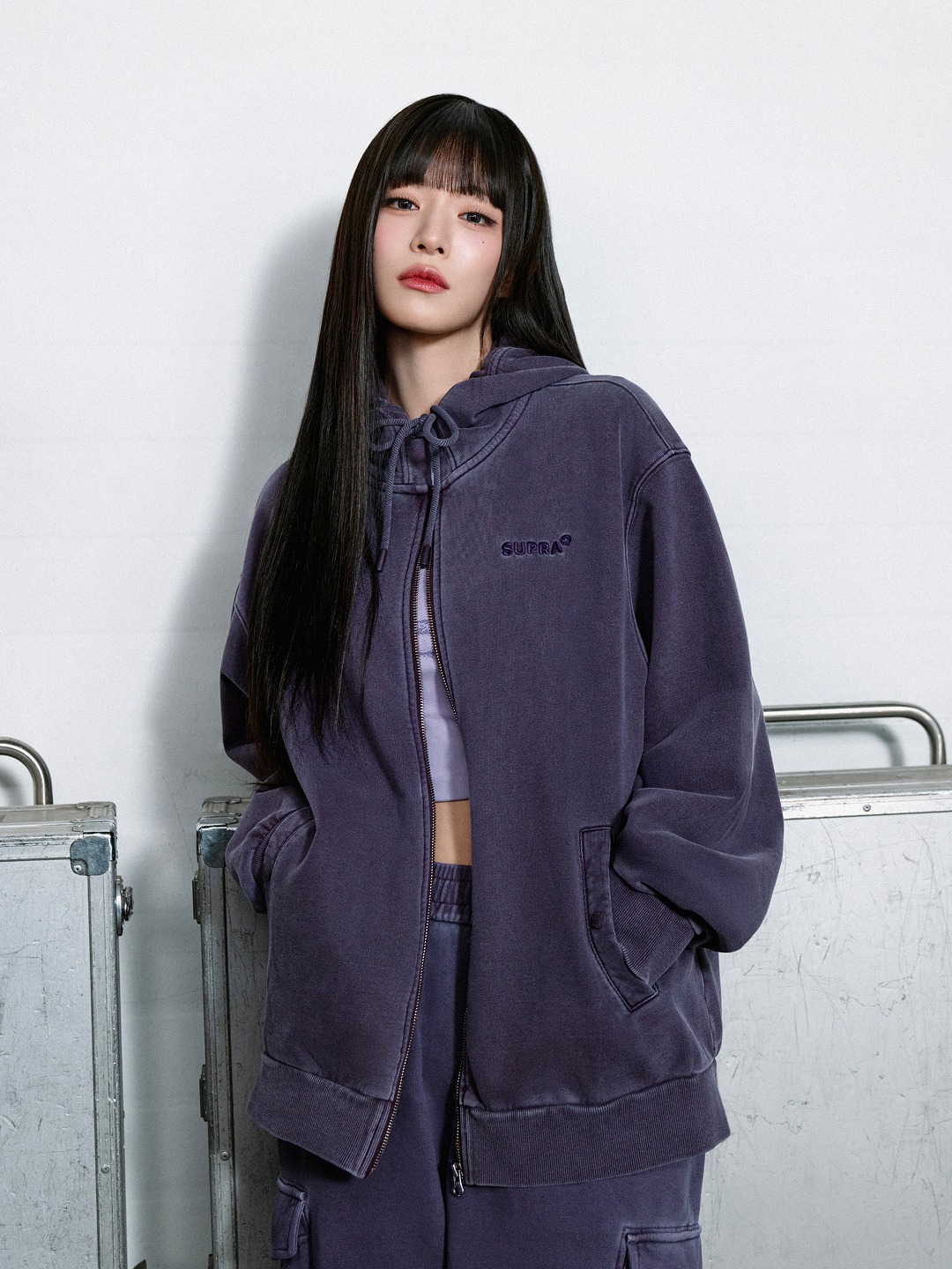 【SUPRA】 Garment Dying Crown Spray Hoodie /追跡付 TOP - F&F Co.