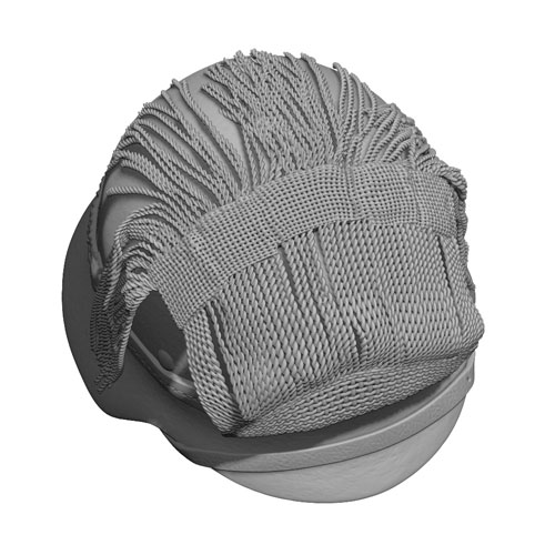 1/35] WWII German Helmets and side cap (3D printed model kit 