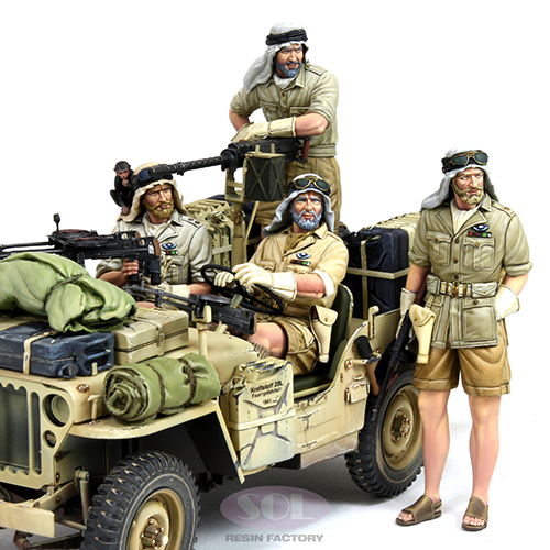 1/16] MM623 WWII British SAS 1/4 Ton Patrol Car Raider4 - SOLMODEL